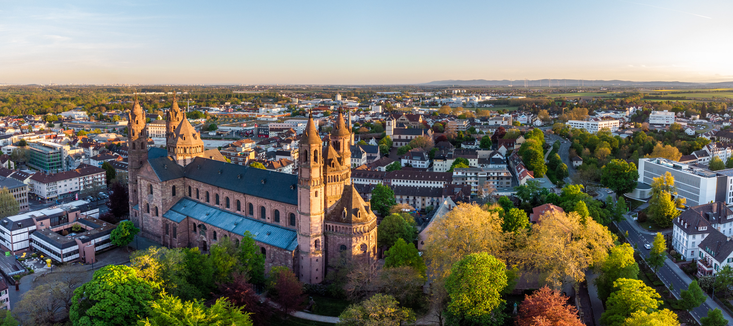 Worms Dom Luftaufnahme